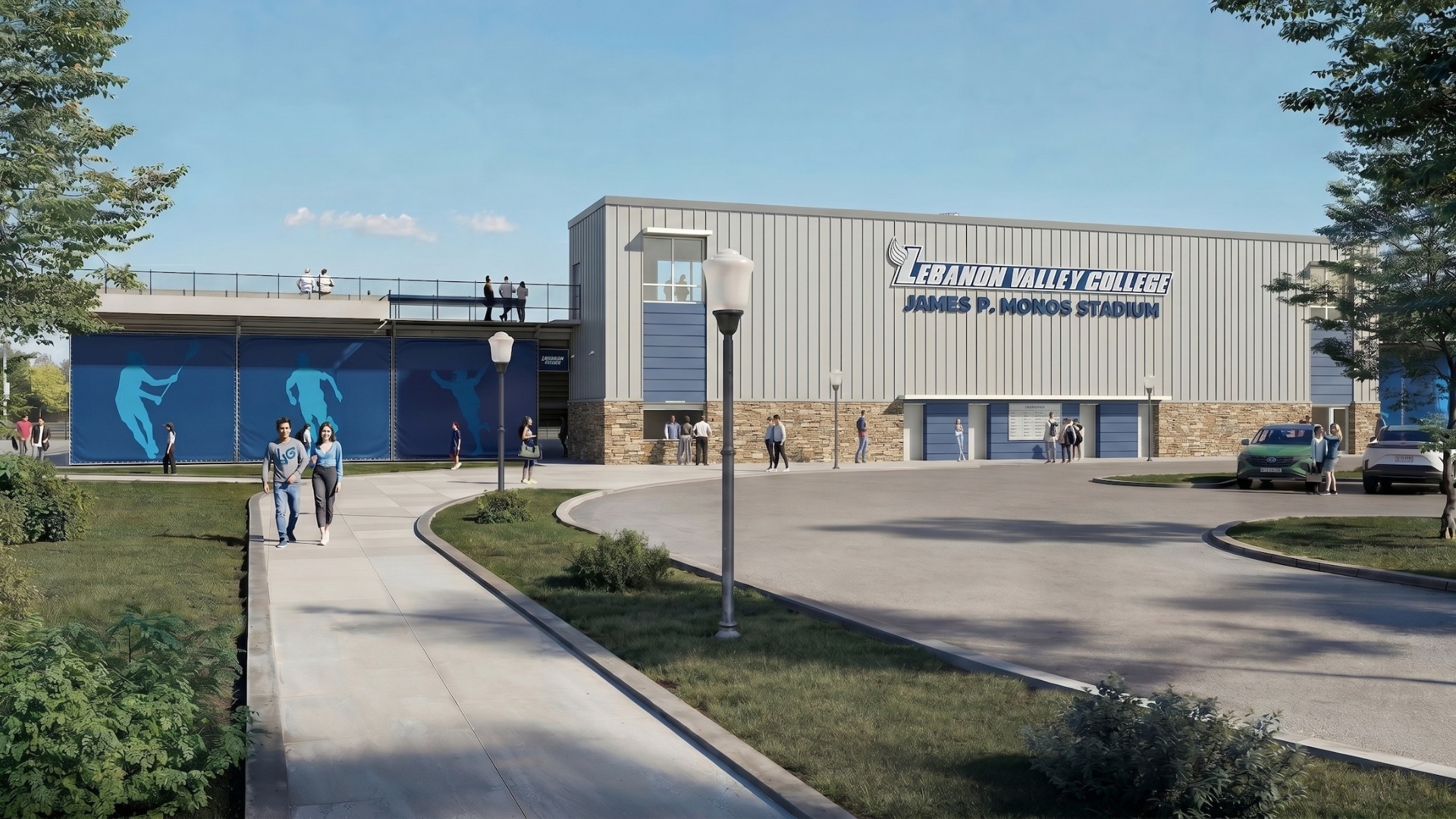 Rendering of Monos stadium
