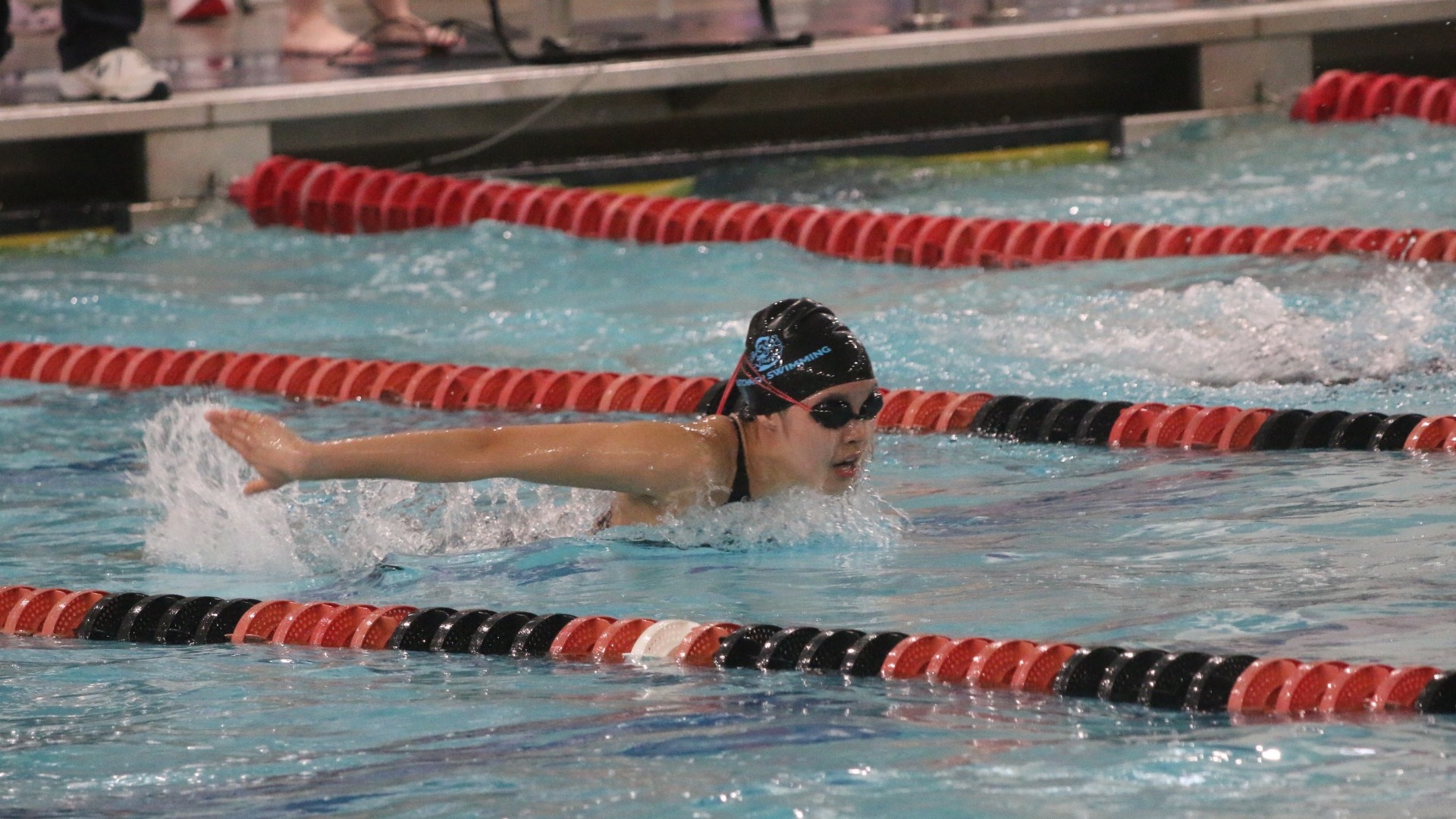 Marina Weidman swimming the butterfly