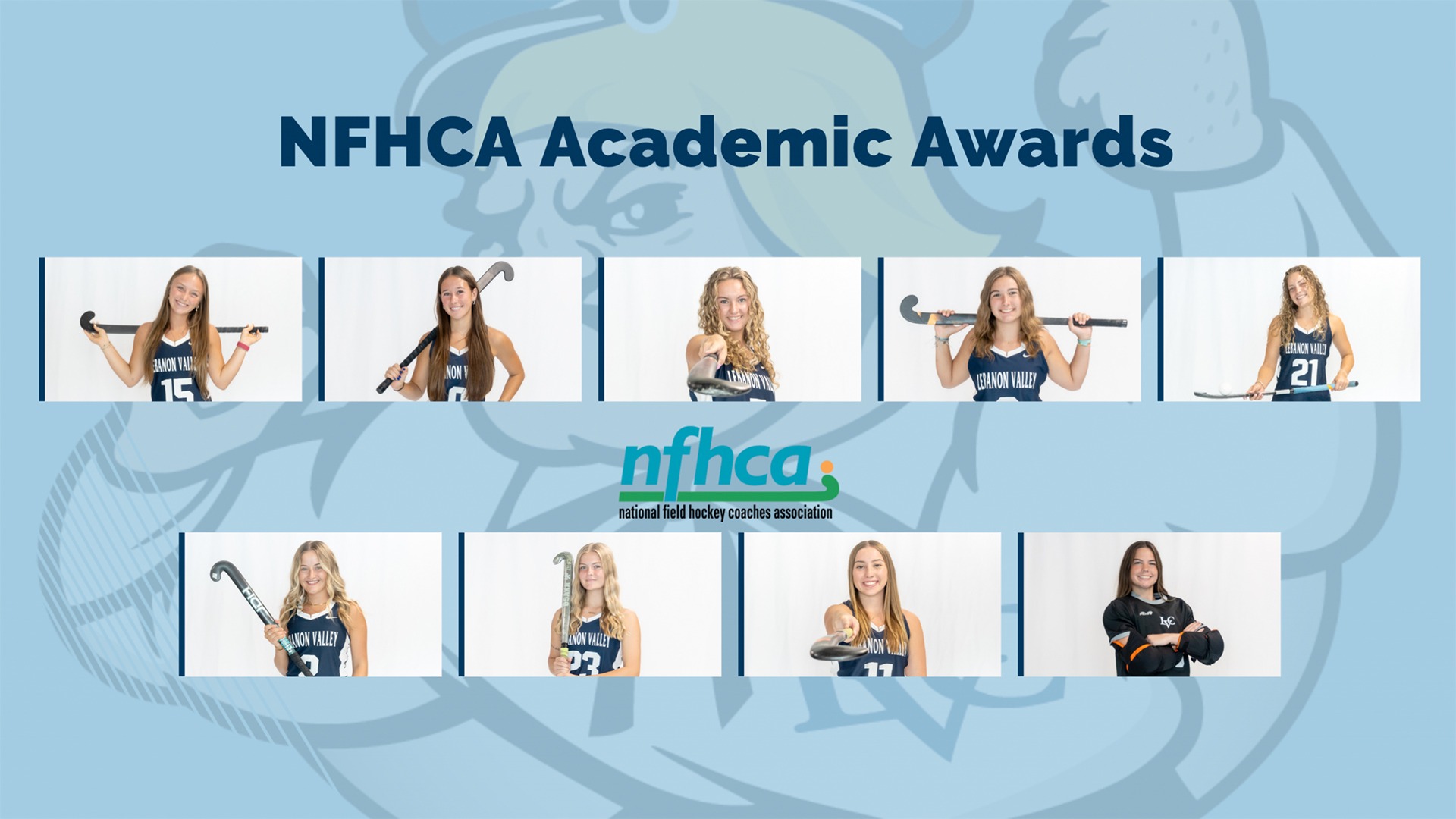 2025 field hockey nfhca academic awards graphic
