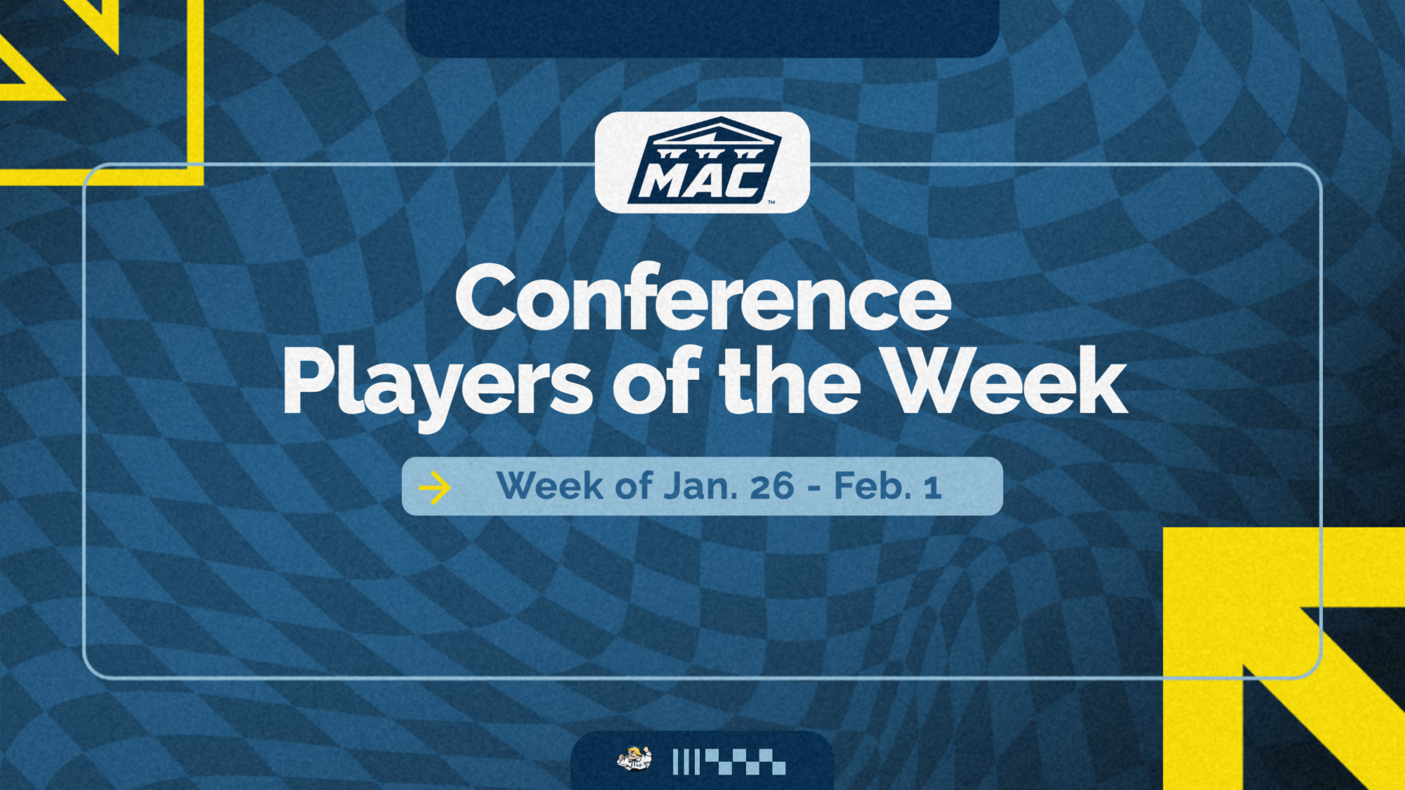 MAC Players of the Week graphic January 26-February 1, 2026