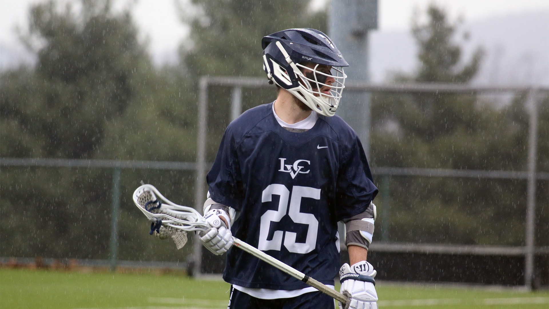 Sean Poole with ball in stick