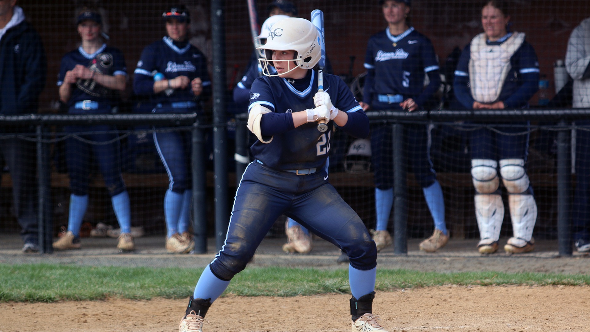 Megan Heard locked in at the plate
