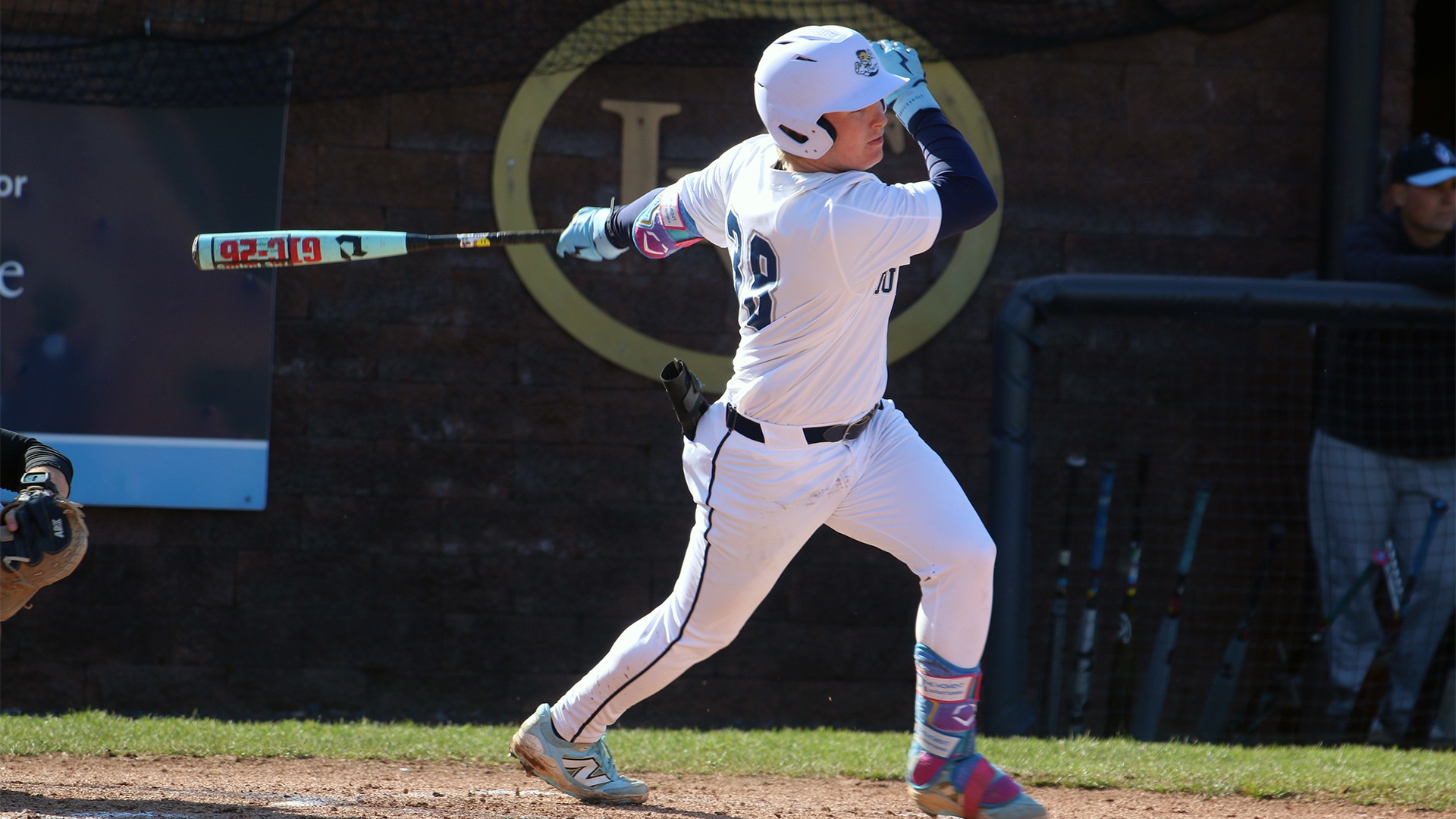 Will Plappert watching ball go up the middle