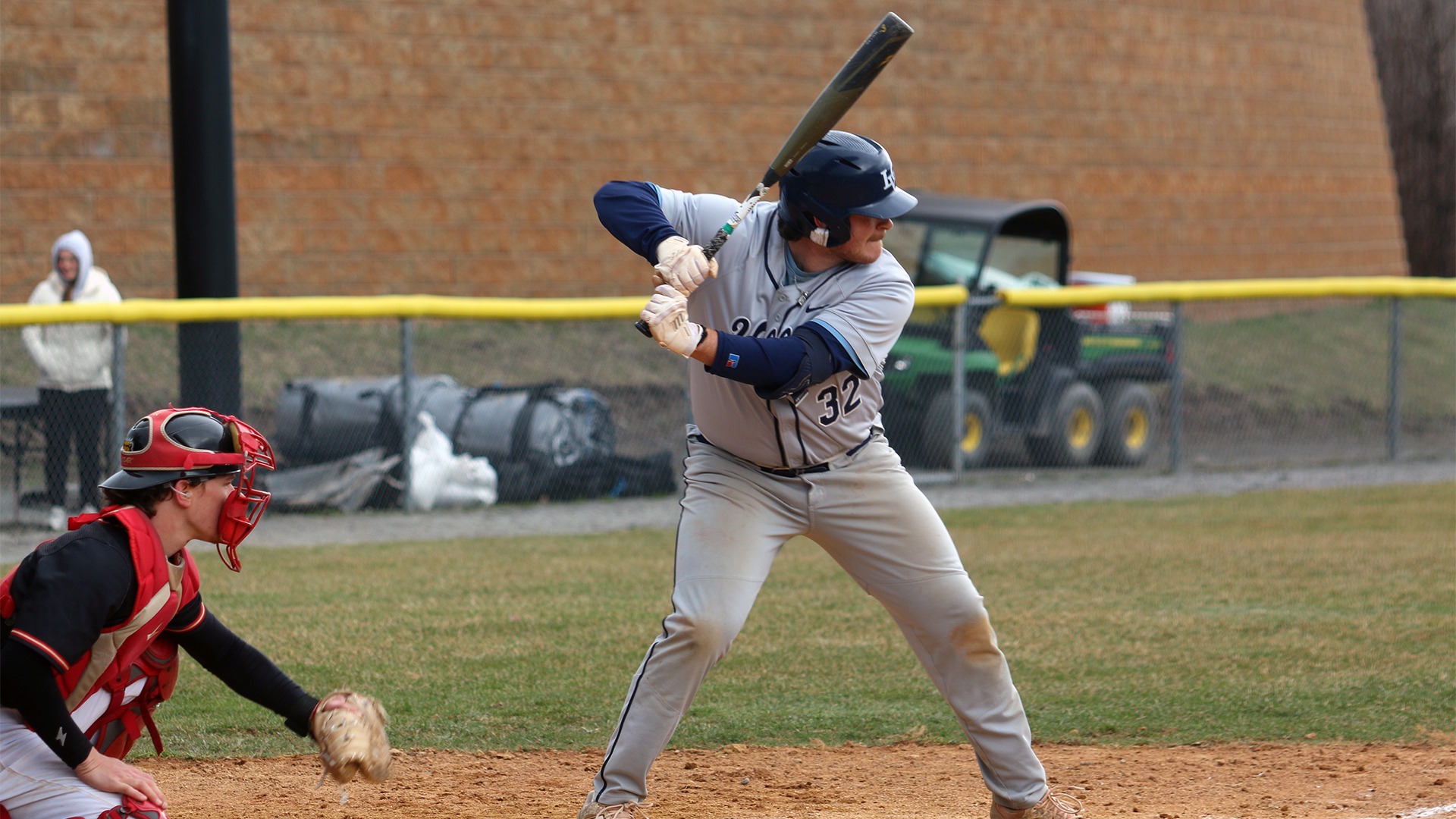 Devin Kreger locked in at the plate