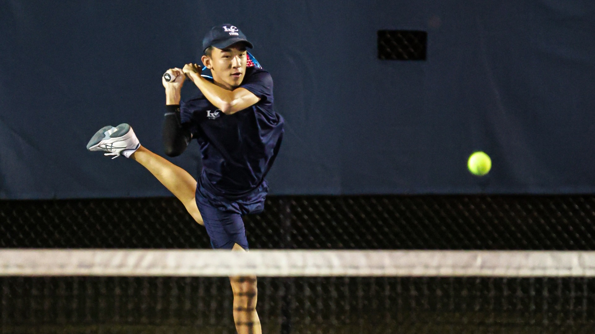 Ethan Luu hitting winner