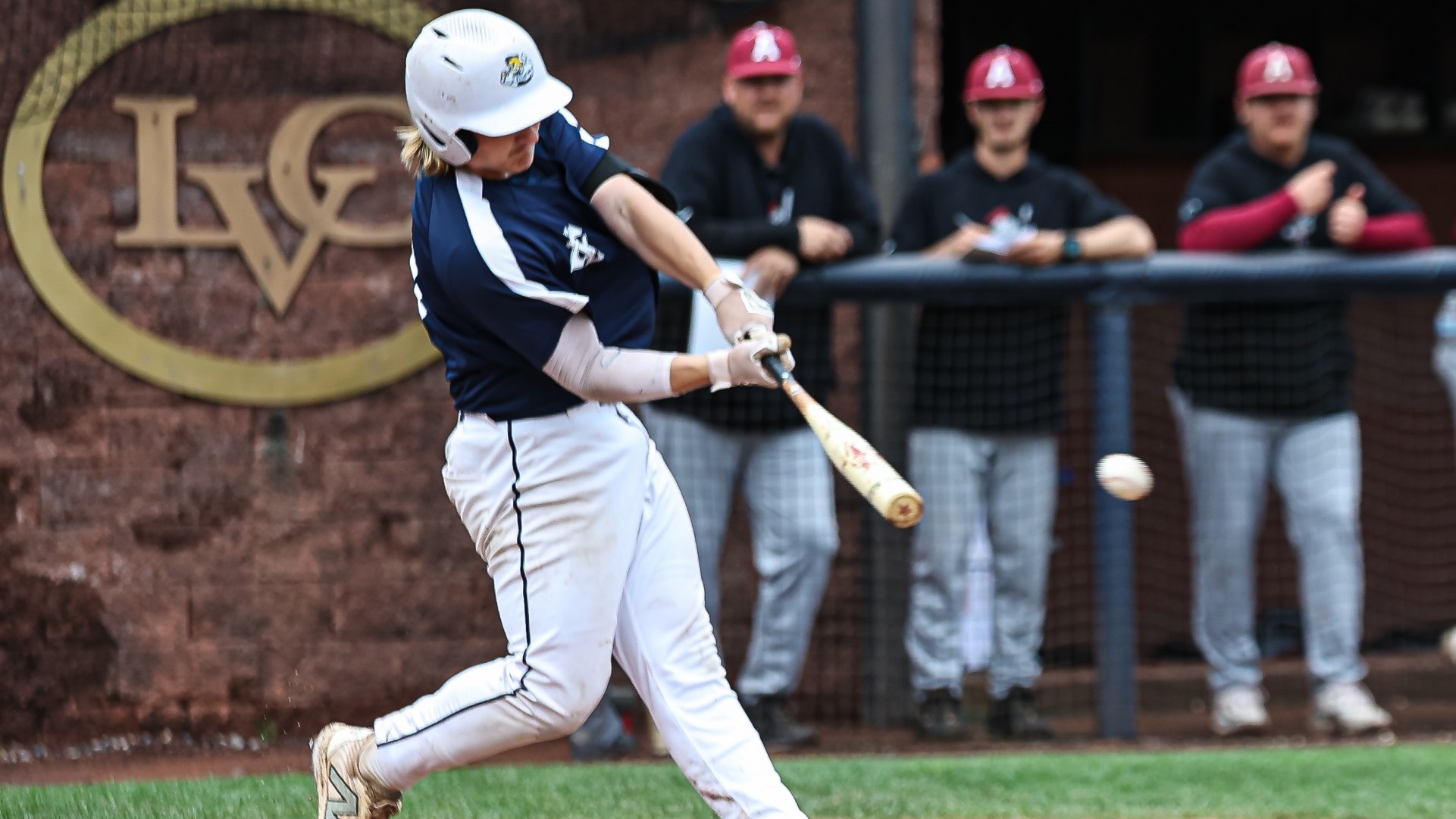 Kody Phillips records a base hit