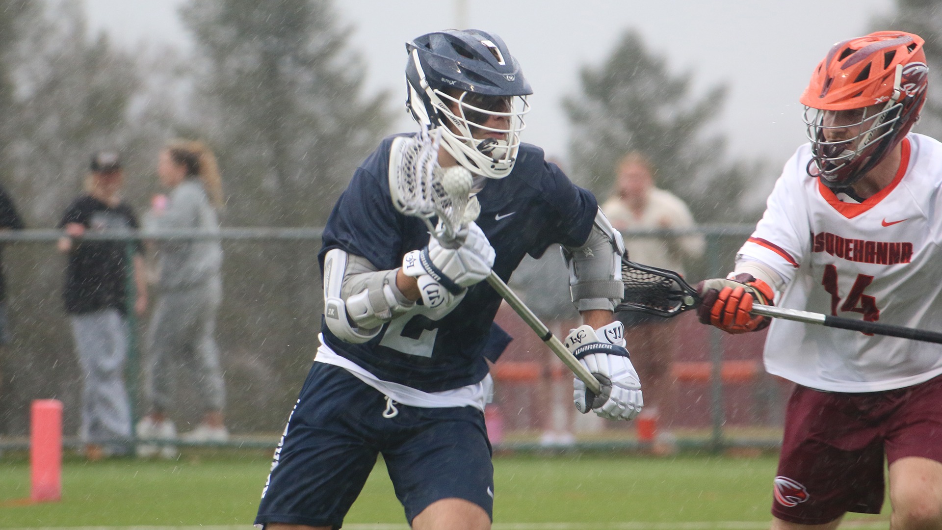 Jacob Olson running by defender