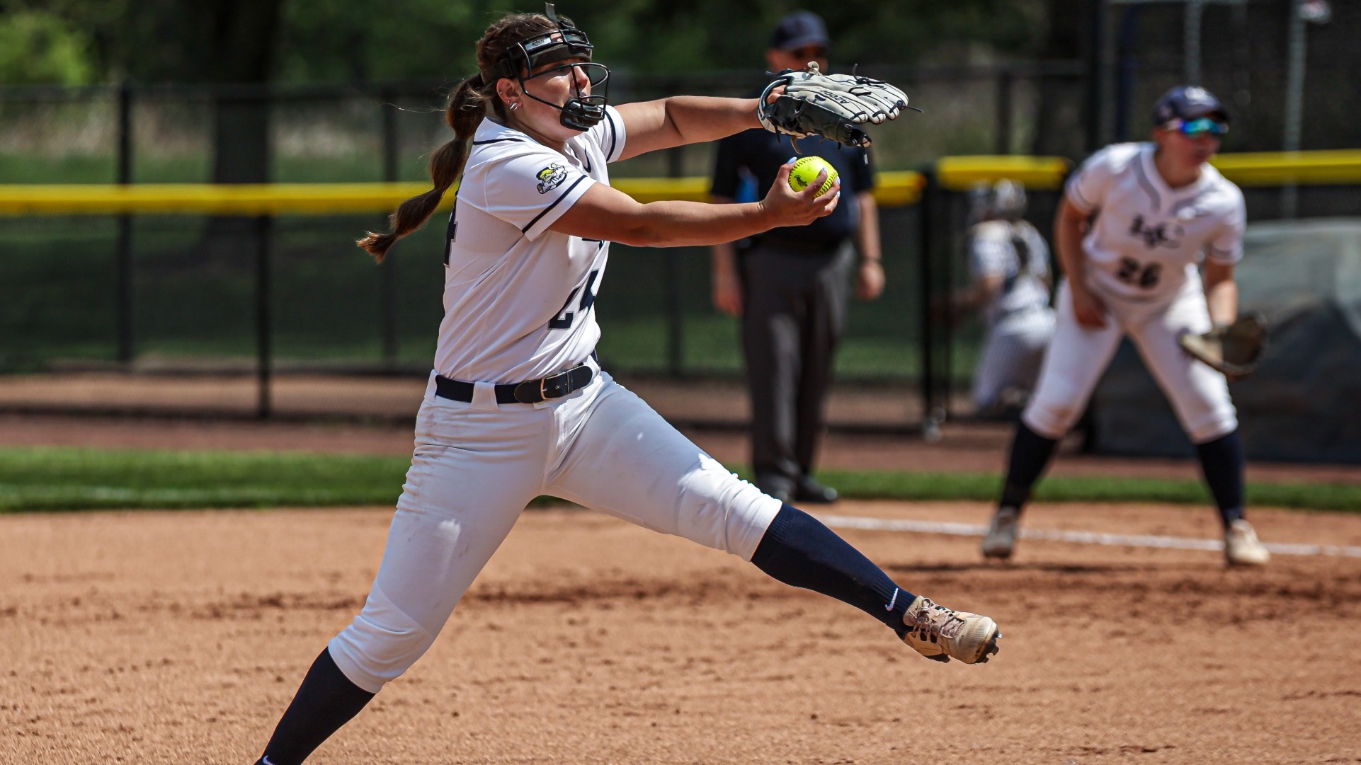 Chrissy Ivers throws a pitch