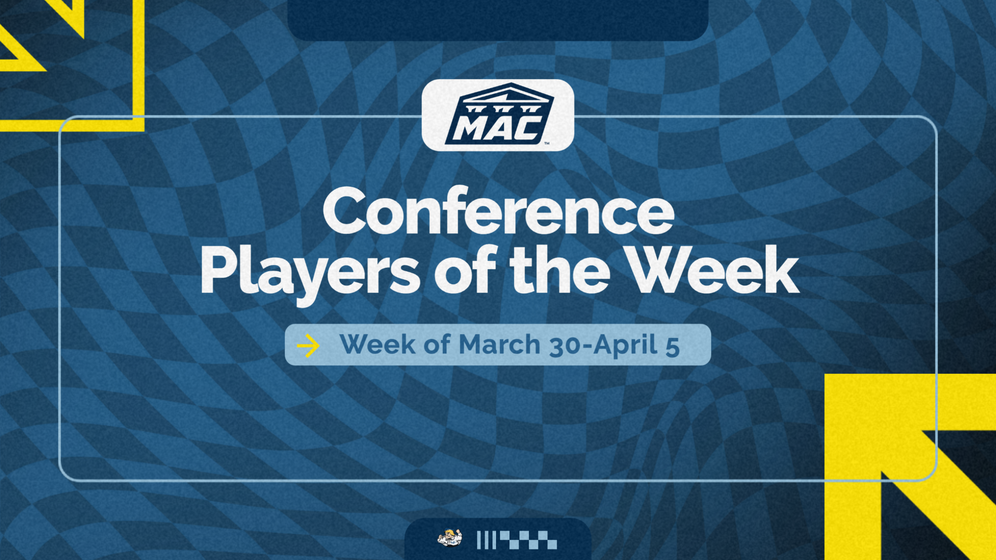 MAC Players of the Week graphic March 30-April 5, 2026