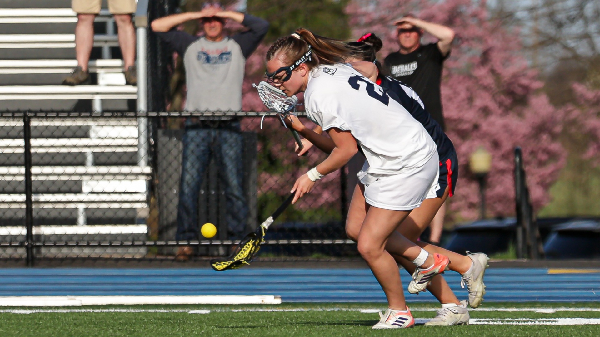 Chloe Moser picking up ground ball