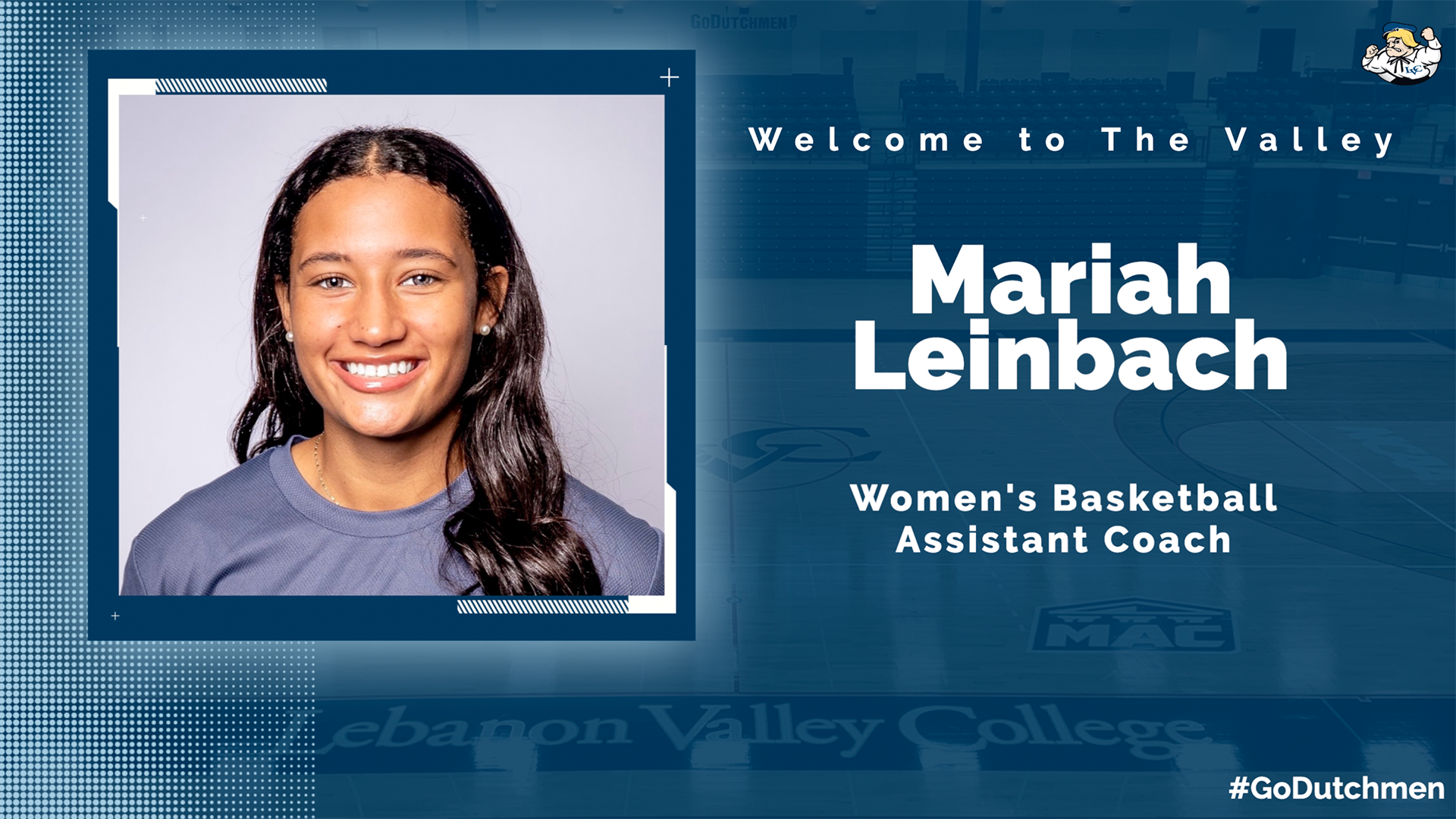 Mariah Leinbach welcome graphic 2026