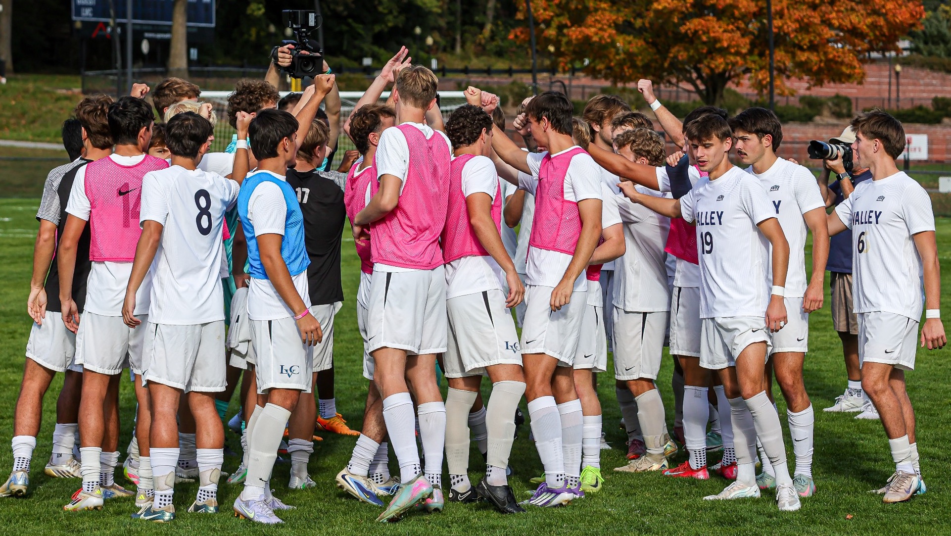 2025 Men's Soccer Huddle