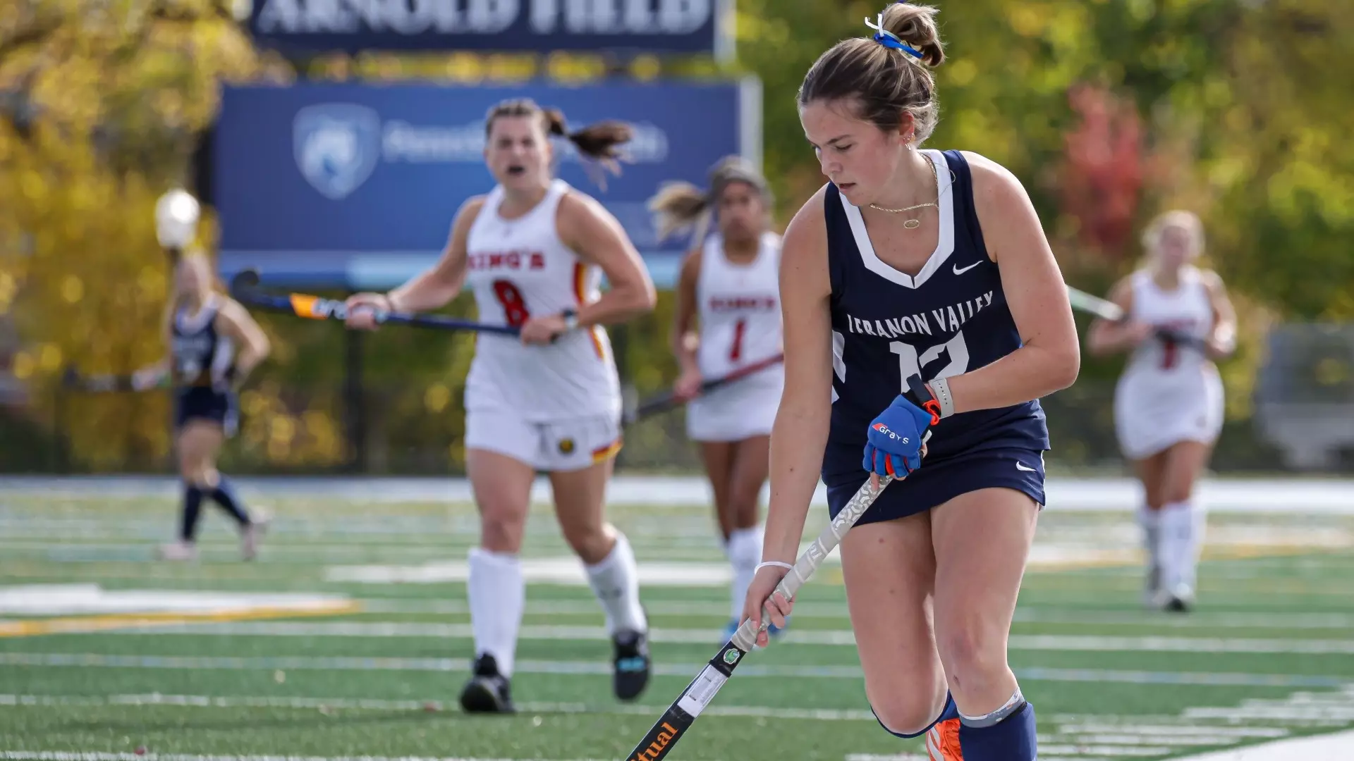 Claire Weidenhammer looks toward the ball