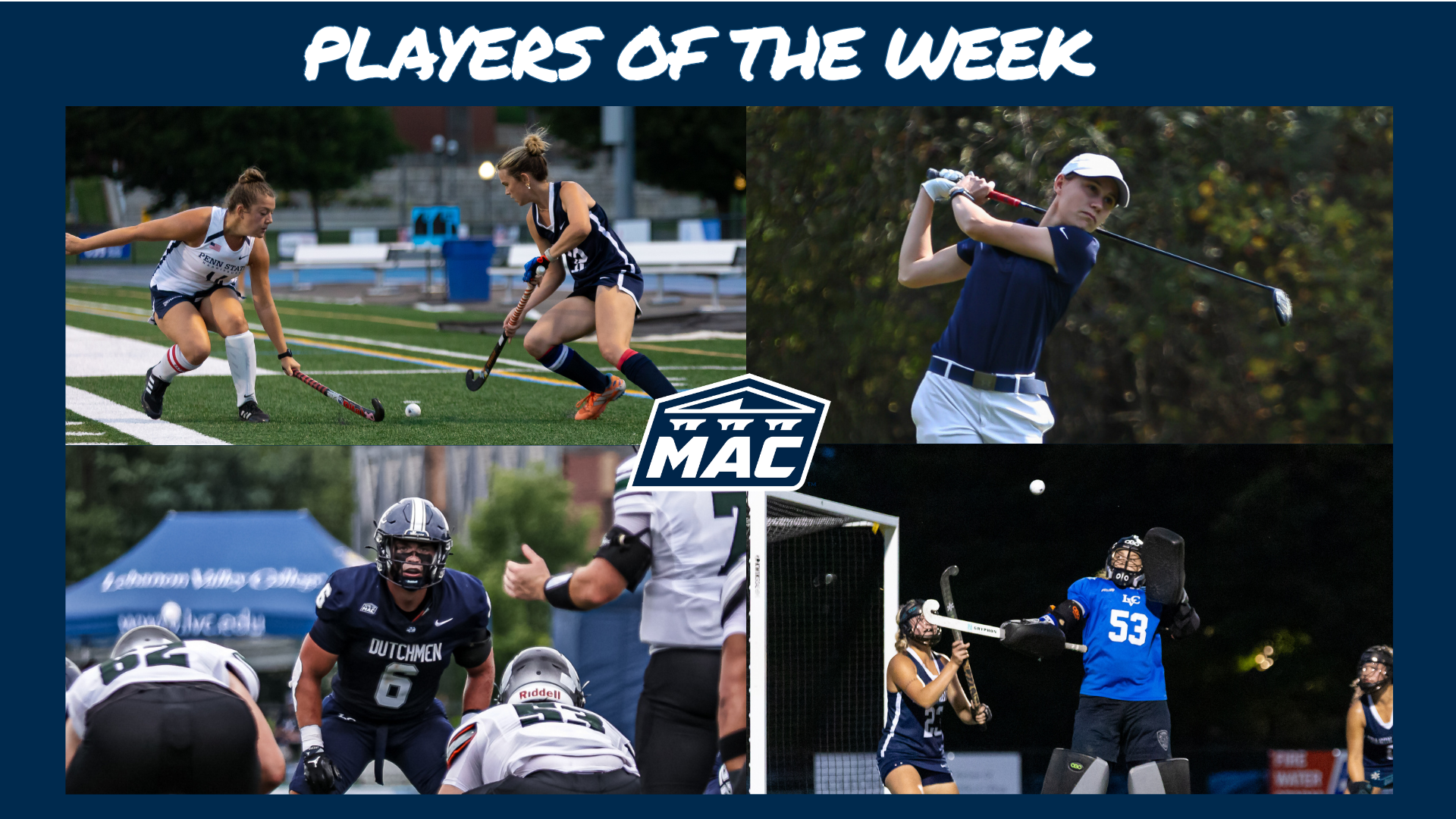  MAC Players of the Week graphic September 7-13, 2026