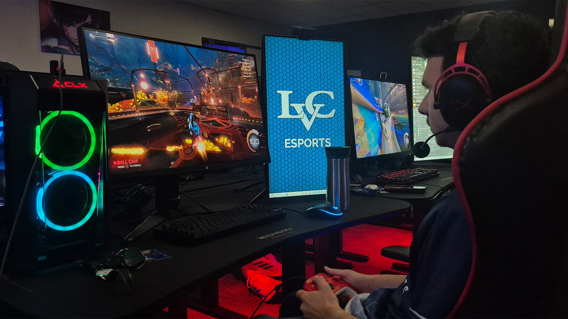 Esports monitors in arena