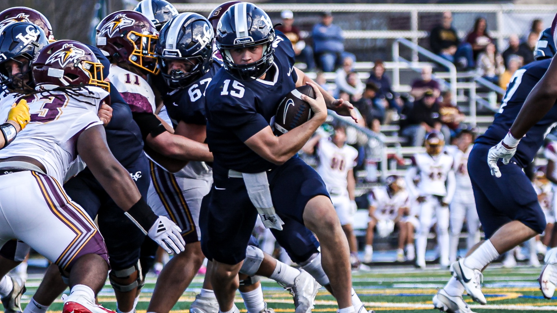 Owen Strouse running the ball