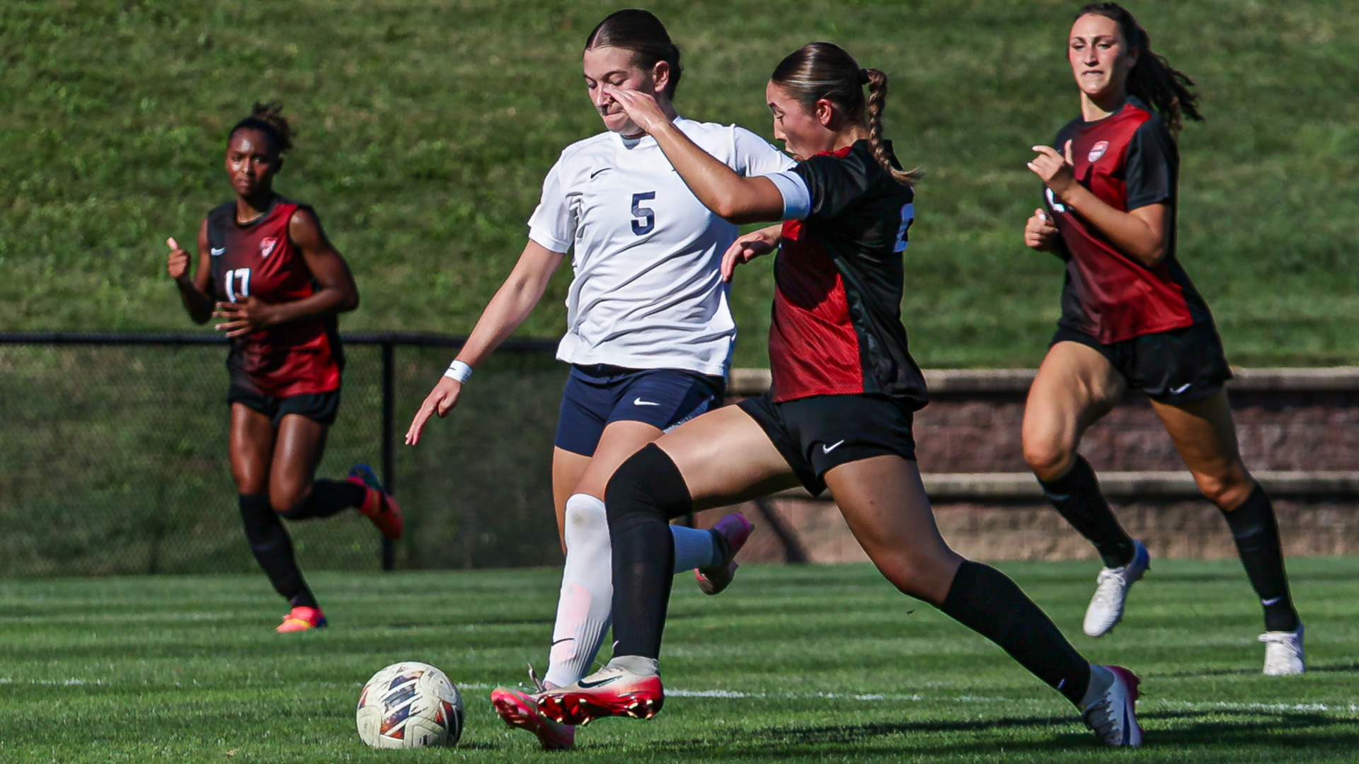 Abrielle Miller prepares to take a shot