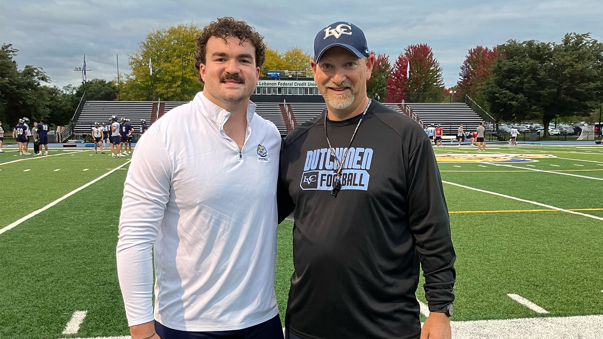 Jack Beidler and Aonghas Evanick at practice
