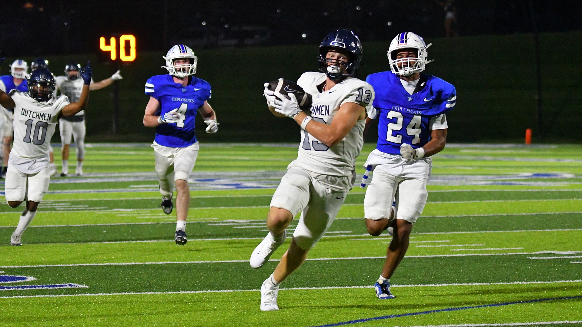 Ethan Heisey catching touchdown pass