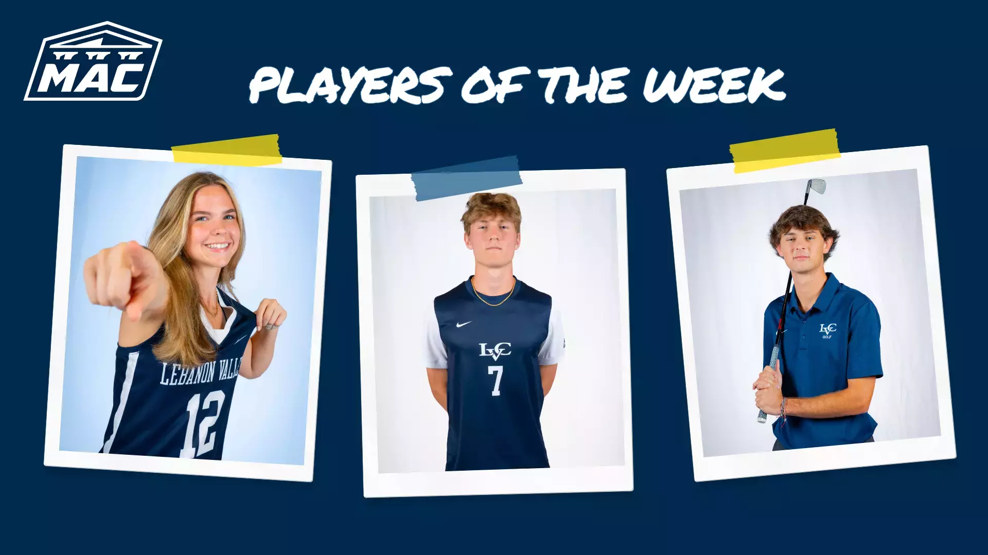 MAC Players of the Week graphic September 1-7, 2026