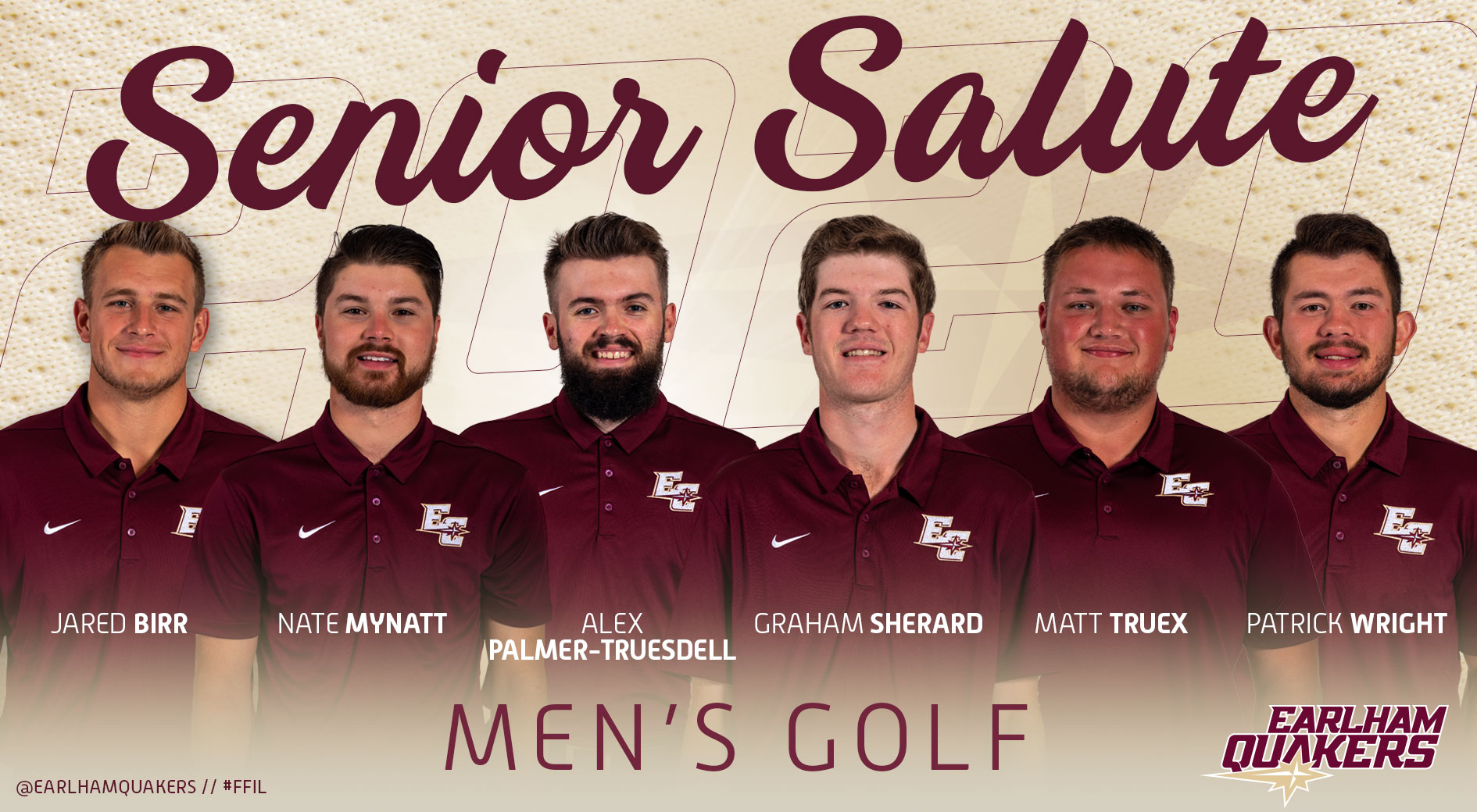 Earlham Senior Salute Men's Golf Earlham College