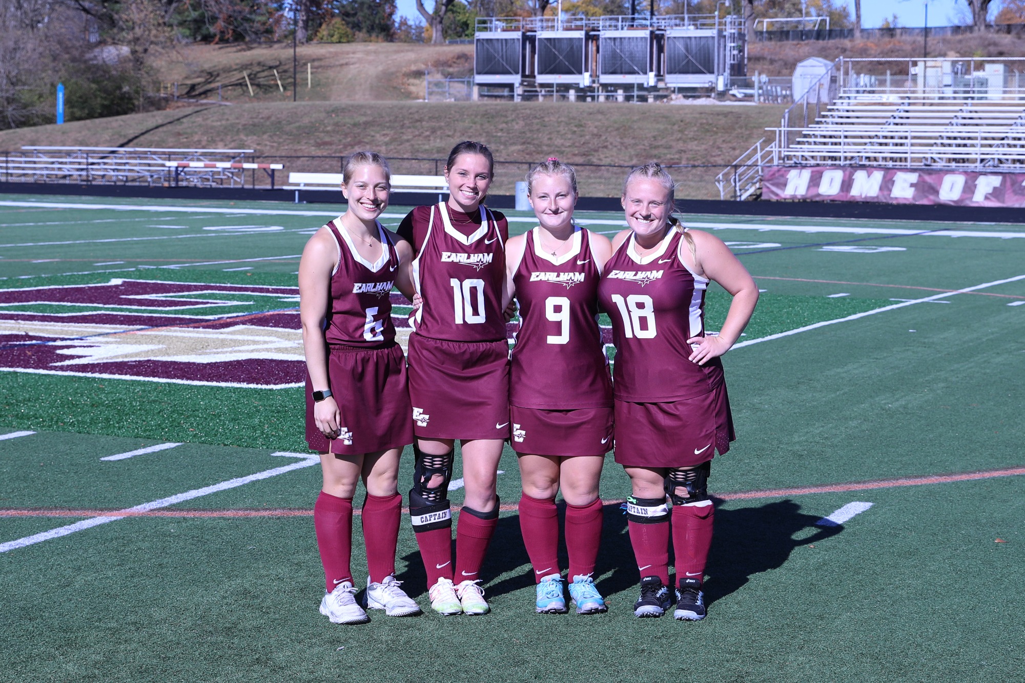 Field hockey honors seniors in Darrell Beane Stadium Earlham College