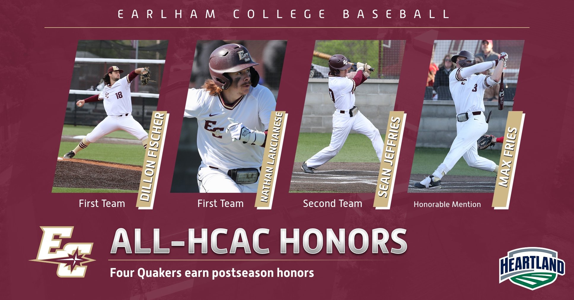 Four Quakers earn HCAC postseason honors Earlham College