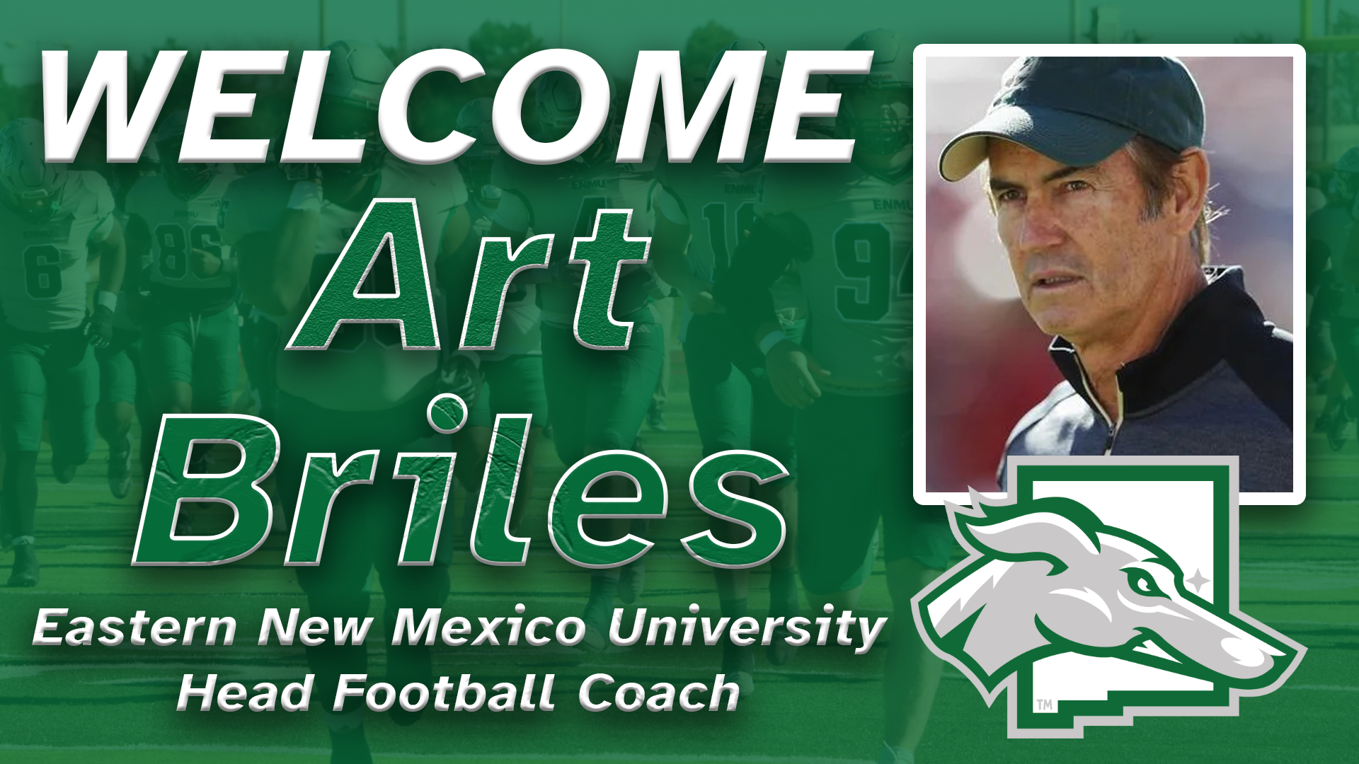 Art Briles ENMU Greyhounds Football 2026