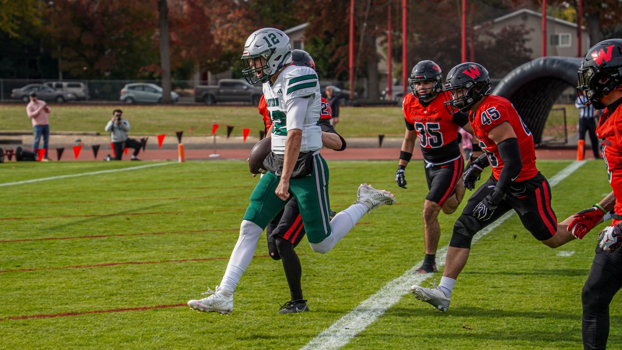 Clifton Cooper scores against Westen Oregon