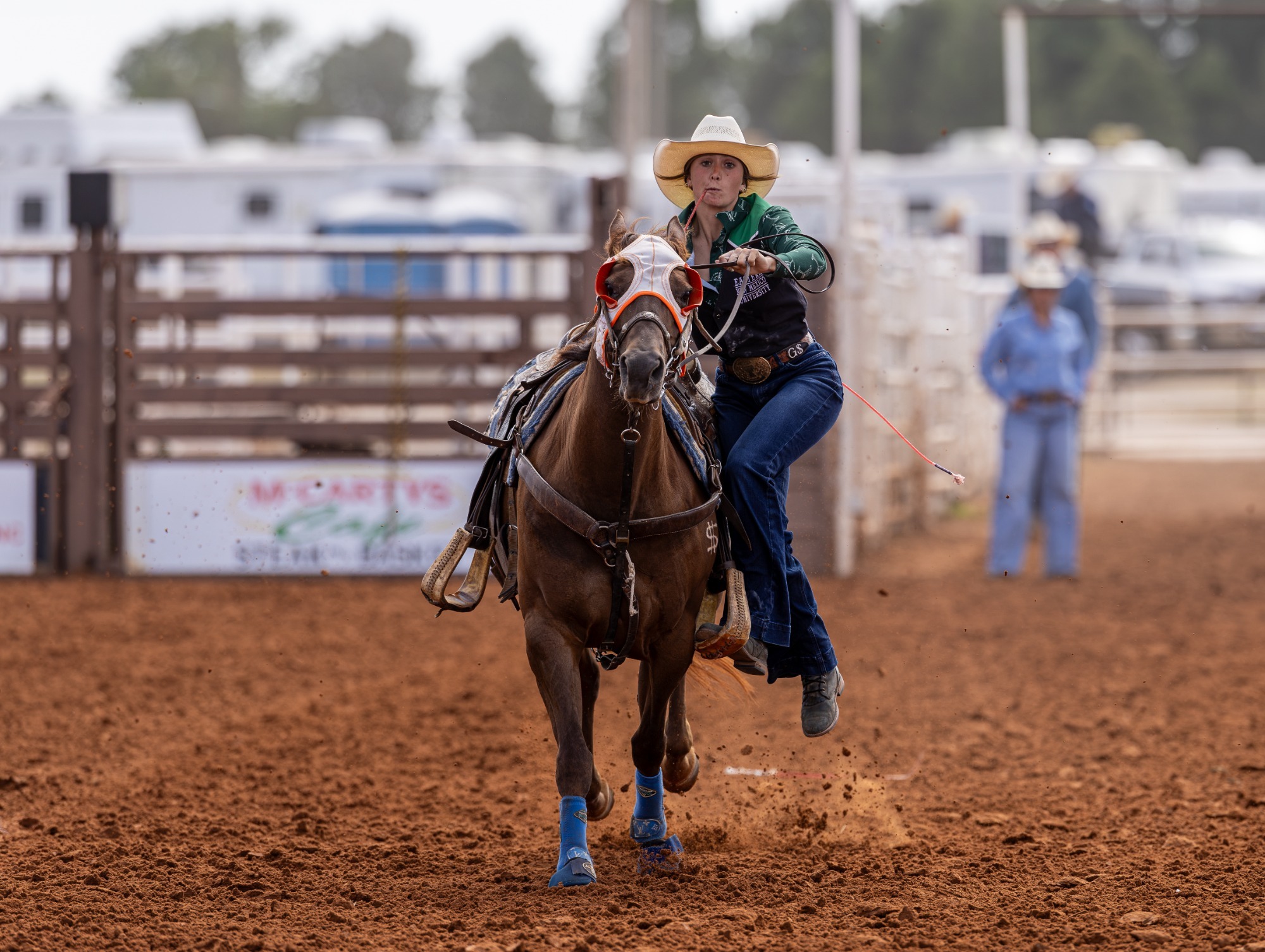 Georgia Shields Goat Tying at the 2026 College Daze Rodeo