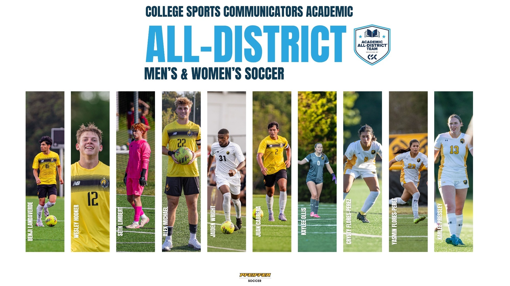 CSC Academic All-District - Soccer - 2025