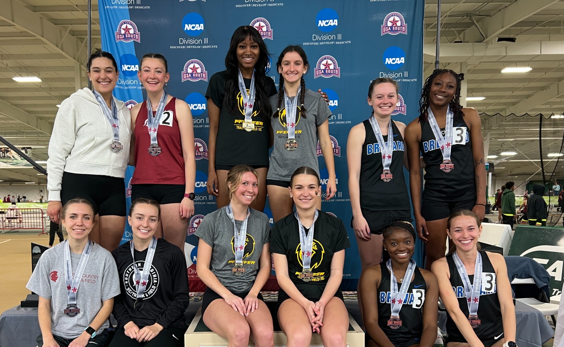 2025 Indoor T&F Women's DMR Champions 