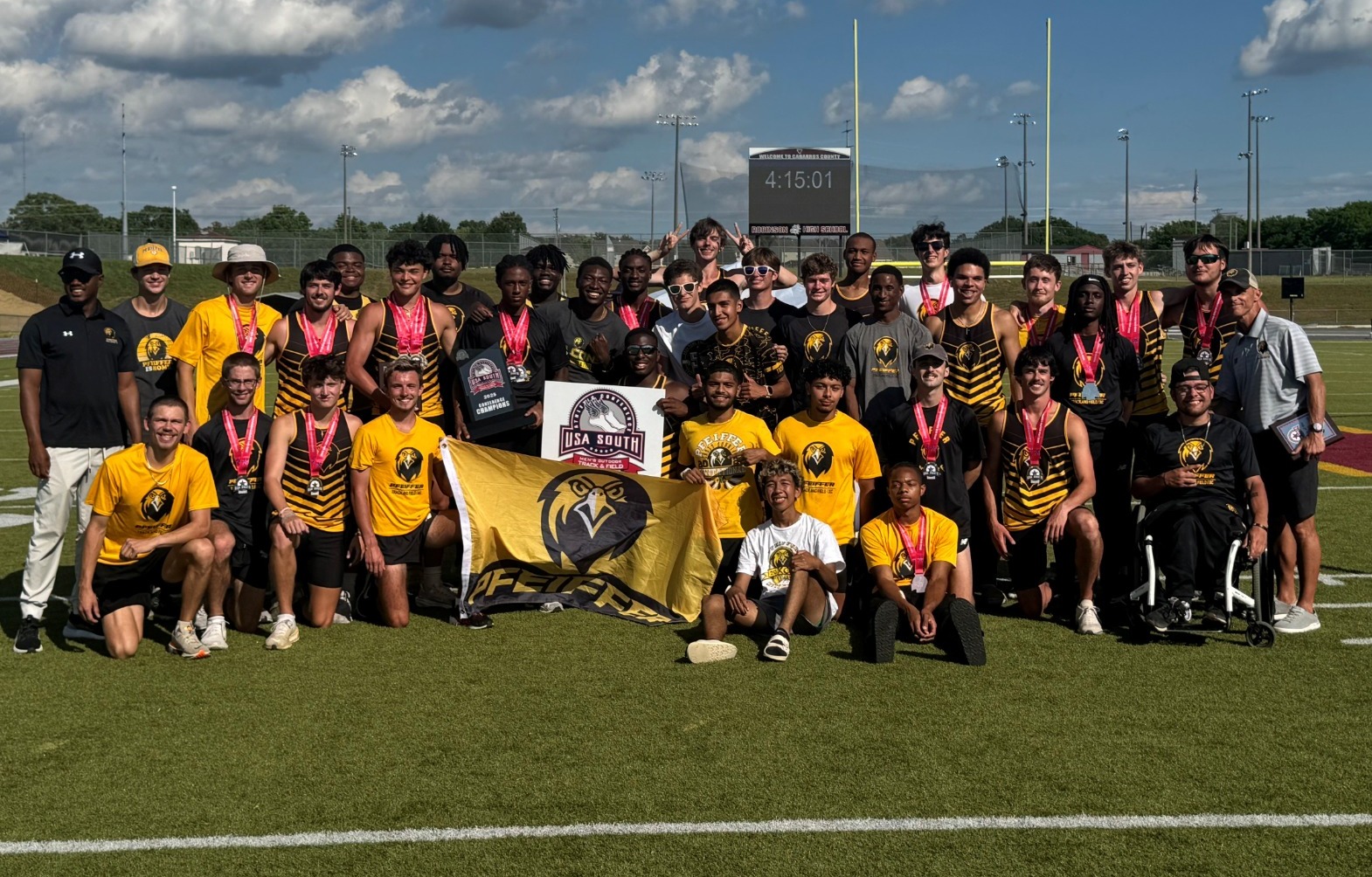 Men's Track & Field - USA South Champion Team Pic