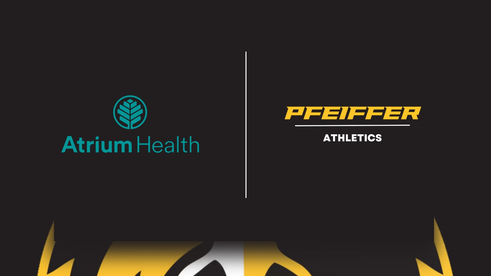 Atrium Health-Pfeiffer Athletics Graphic