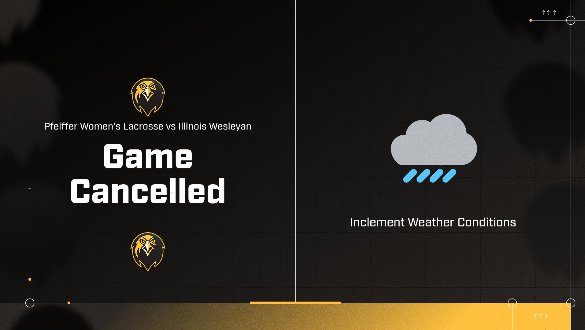 WLAX vs. Illinois Wesleyan Canceled Graphic