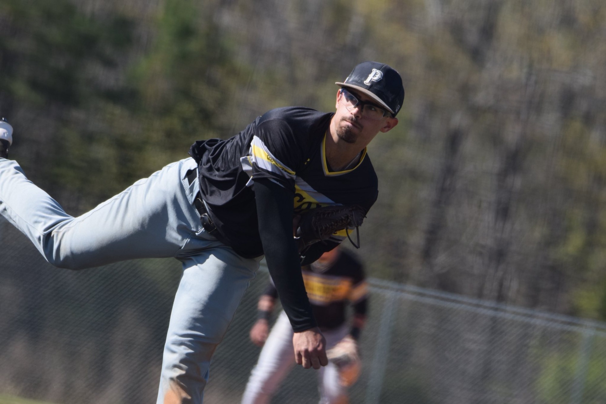 Joe Javier pitching at JWU - 3/24/26