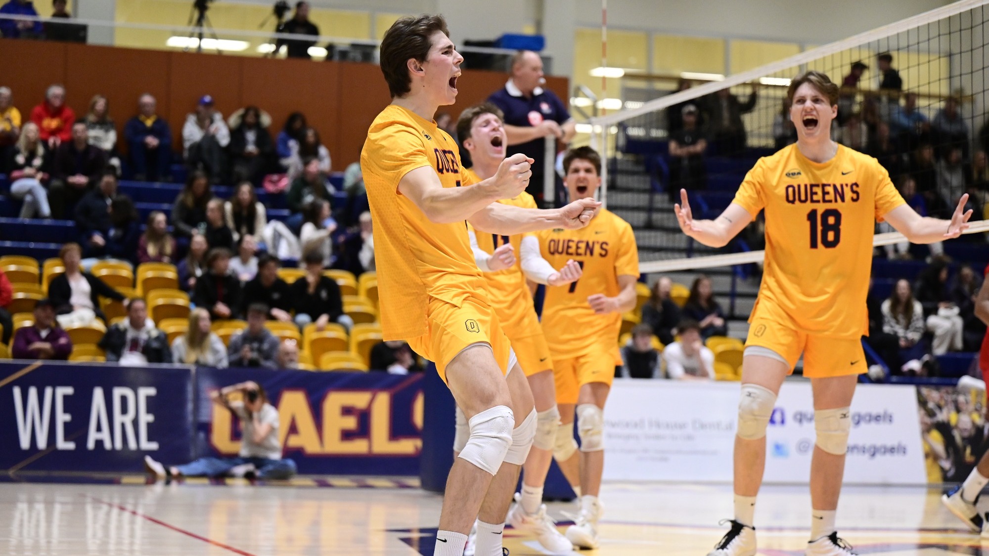 Queen's Men's Volleyball seals another straight sets victory over York Queen's University