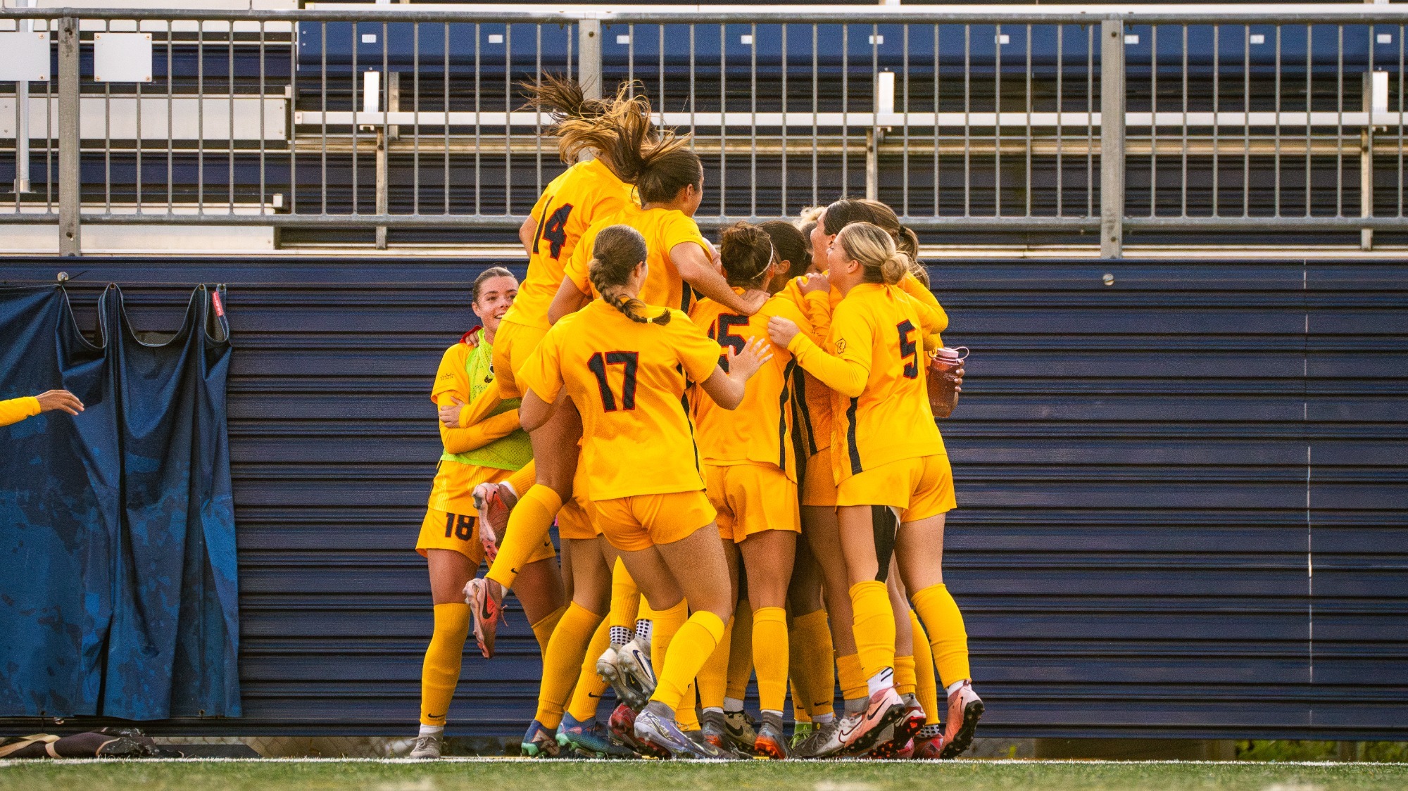 Women's Soccer Team Celebration