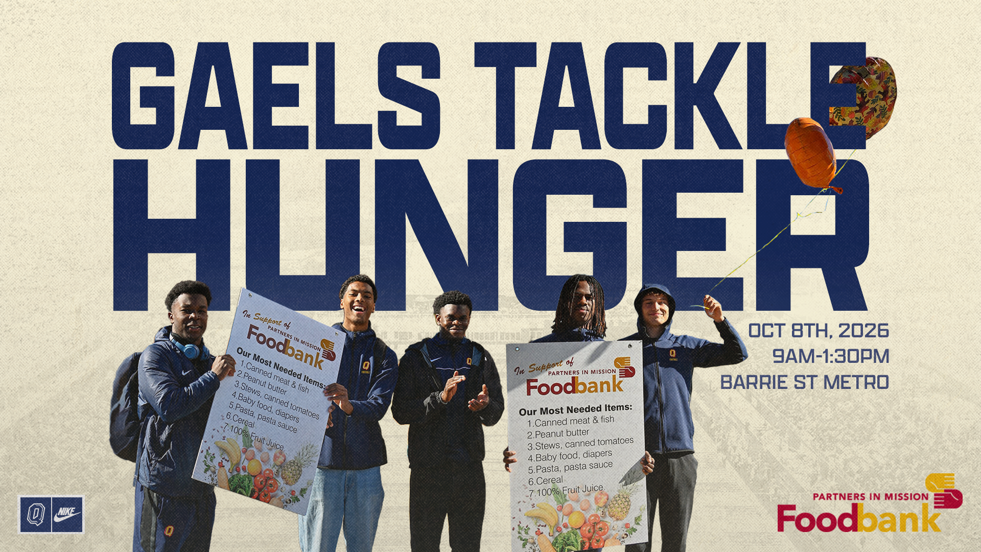 Gaels Tackle Hunger