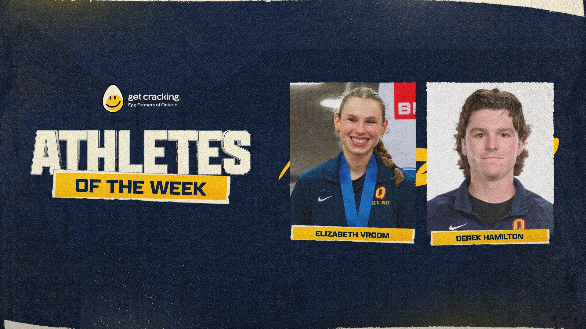 Athletes of the Week - Elizabeth Vroom and Derek Hamilton