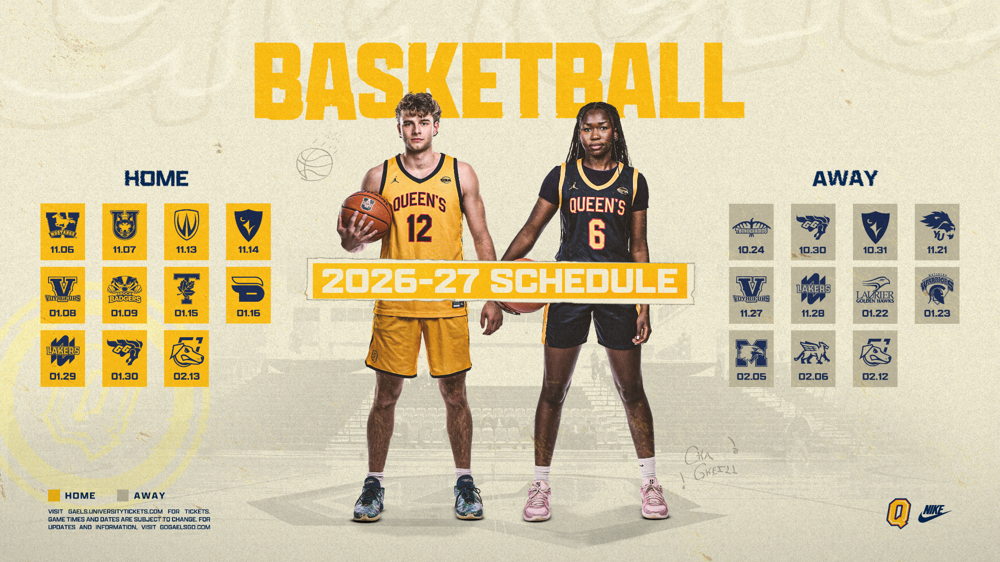 OUA Basketball Schedules