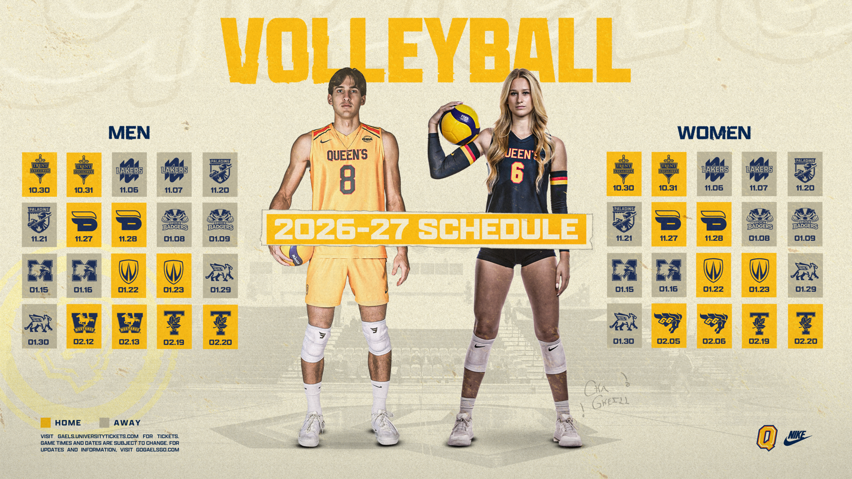 2026-27 Volleyball Schedule
