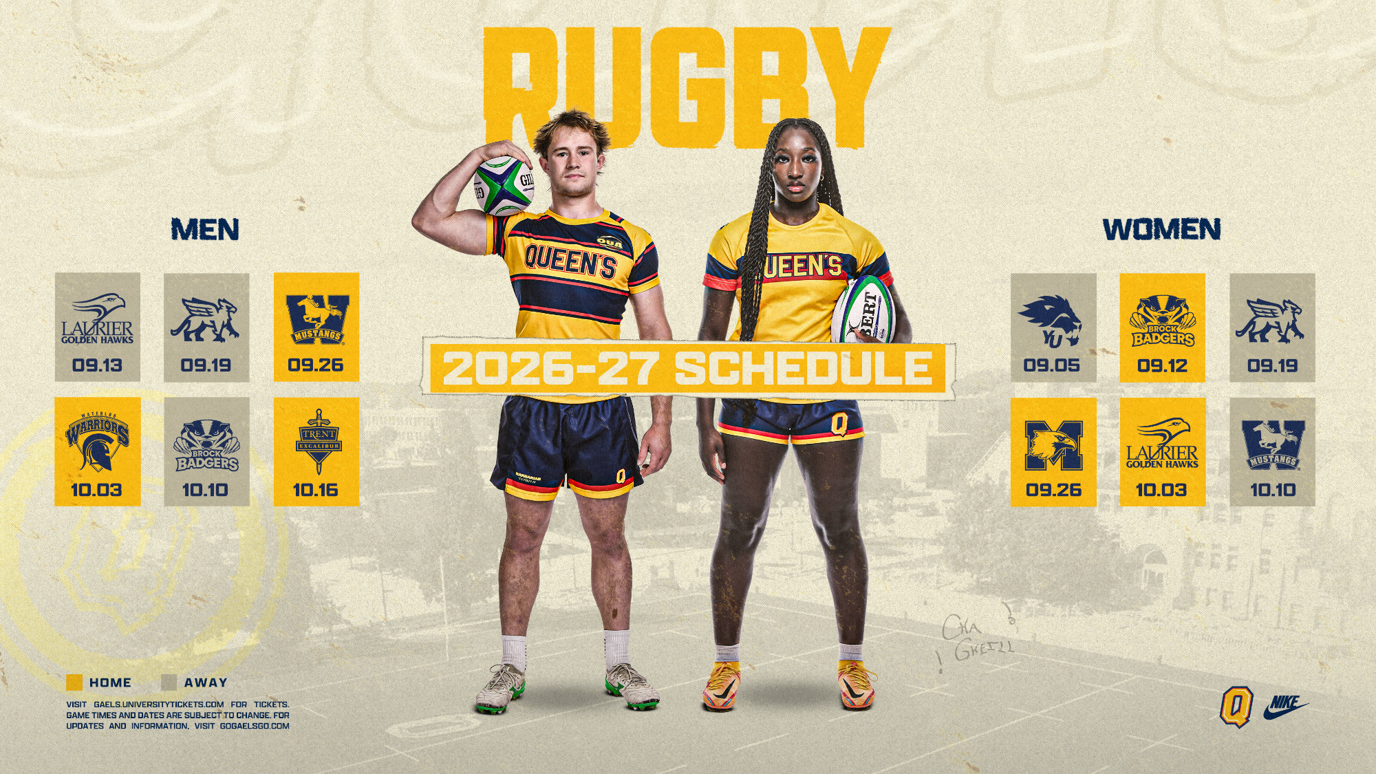 2026 Rugby schedules