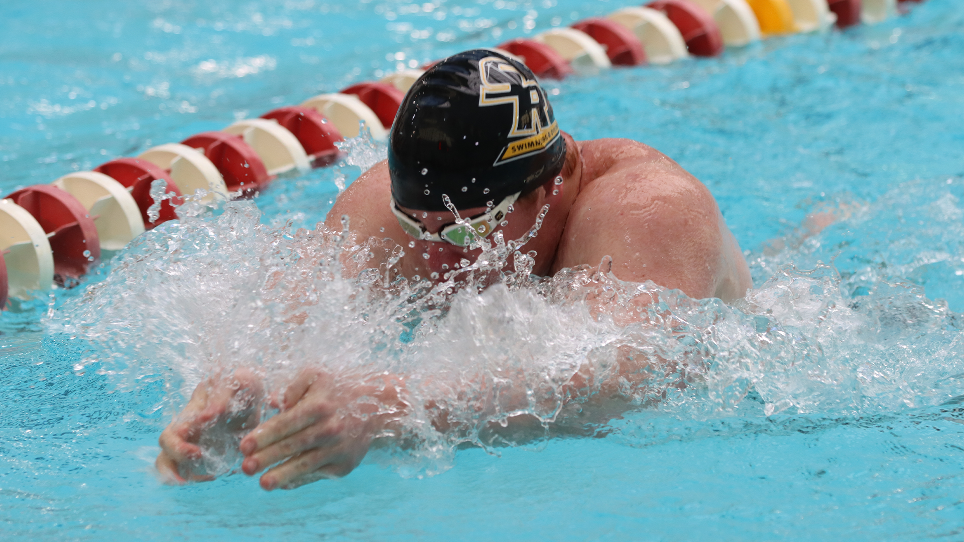 Jacob Steen of The College of Saint Rose men's swimming and diving team competes at RPI in Troy, New York on November 13, 2021