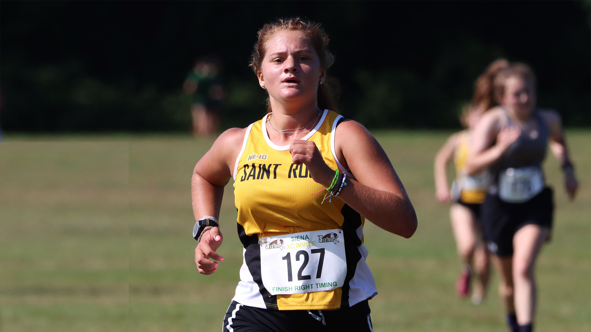 Brooke Iannone of the College of Saint Rose Women's Cross Country team competes at the Siena Invitational on 9/11/2021 in Latham, N.Y.