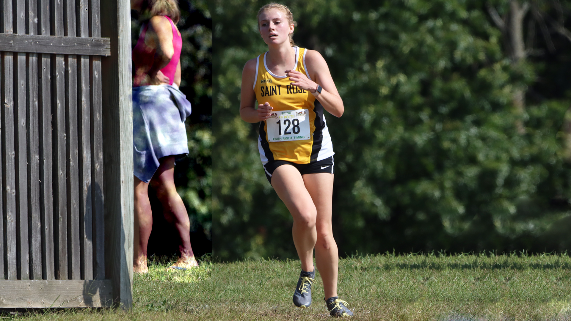 Elizabeth Mattair of the College of Saint Rose Women's Cross Country team competes at the Siena Invitational on 9/11/2021 in Latham, N.Y.