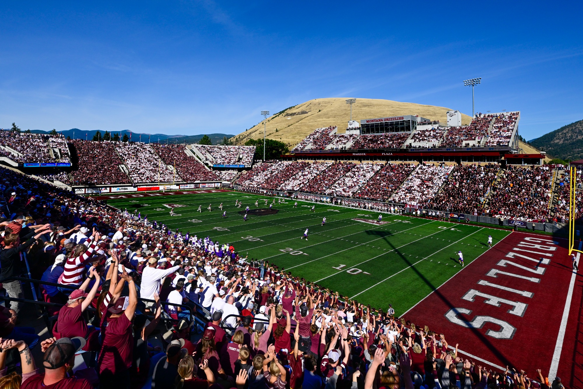 Montana football at Washington-Grizzly Stadium
