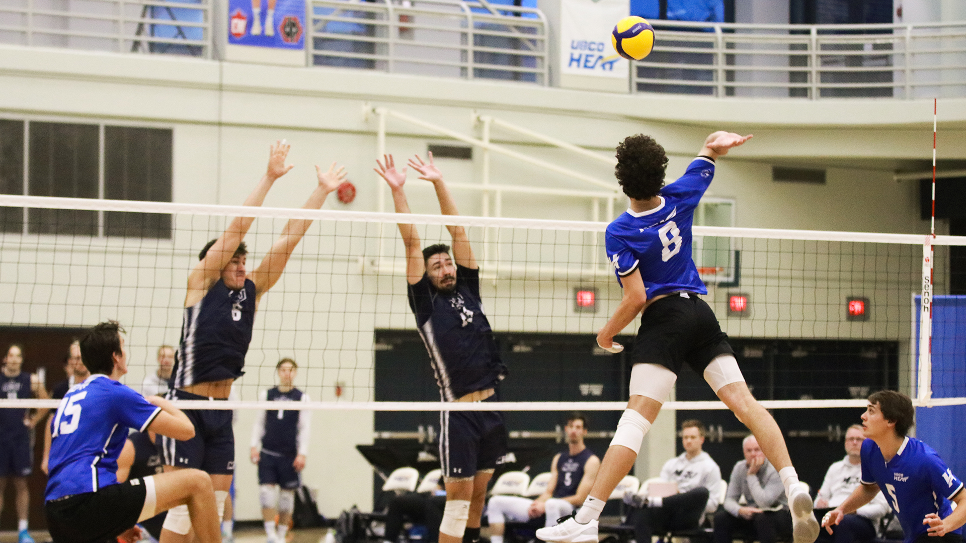 Men's volleyball taken down by undefeated Cougars in four sets University of British Columbia