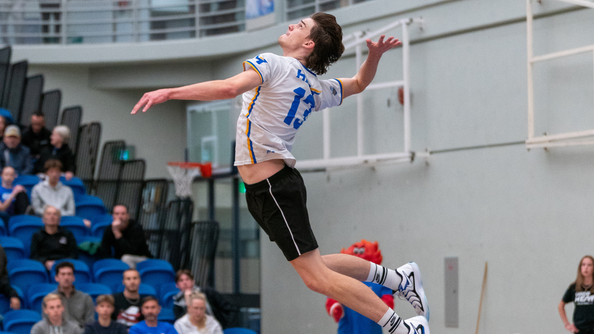 Thys Weststrate Spin Serve against the Brandon Bobcats