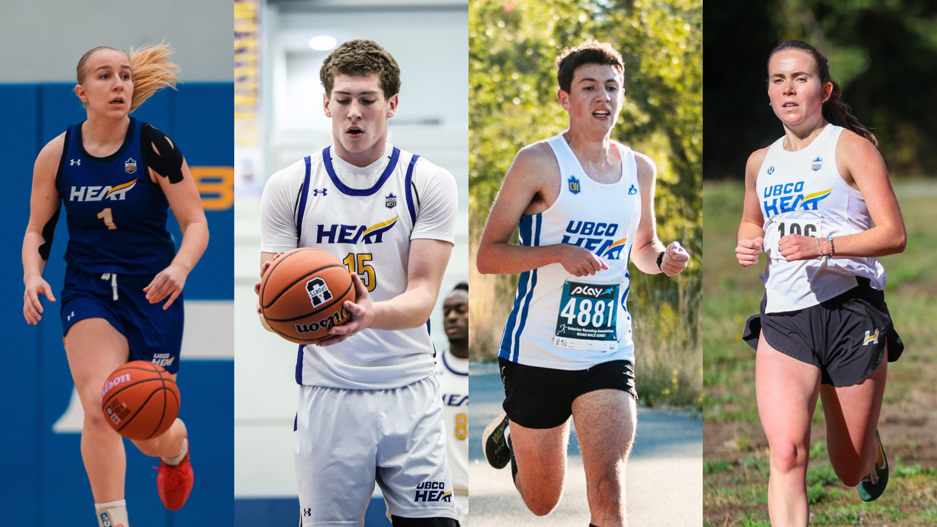 From left to right, women's basketball, men's basketball, men's cross country, and women's cross country will all be in action for the Heat this week